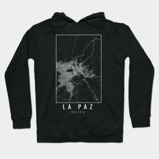 La Paz Bolivia Minimalist Map Hoodie